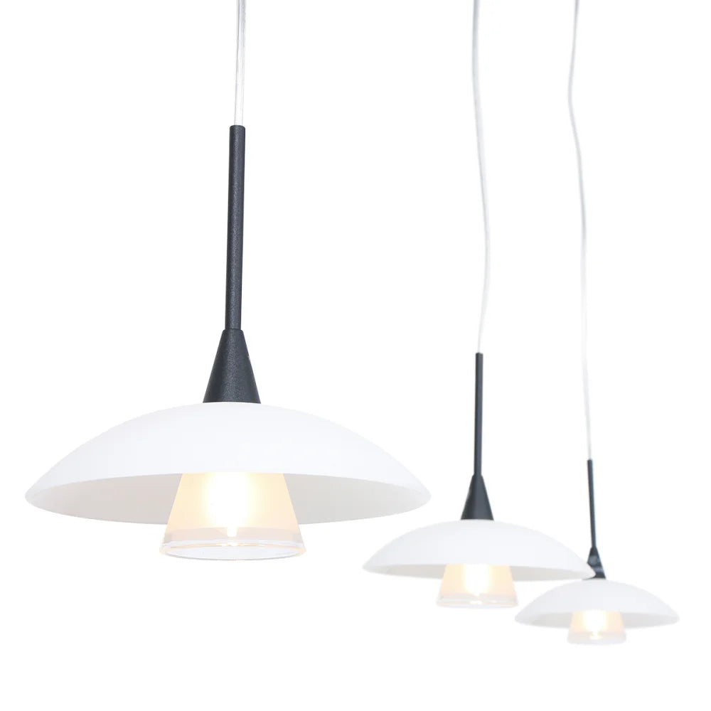 Grande lampe de table à manger - suspension noire - Tallerken