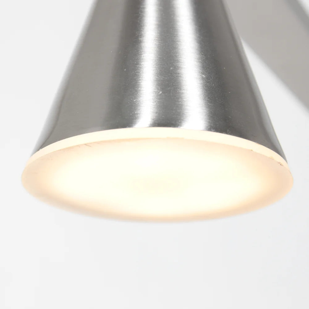 Lampe suspension acier - 5 lumières - Vortex