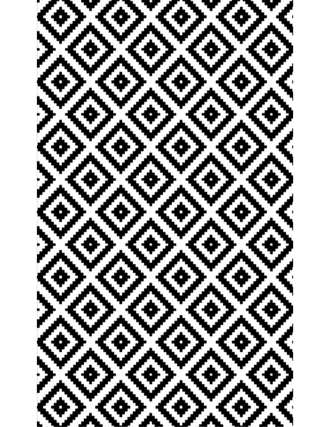 Tapis Black&White Carreaux