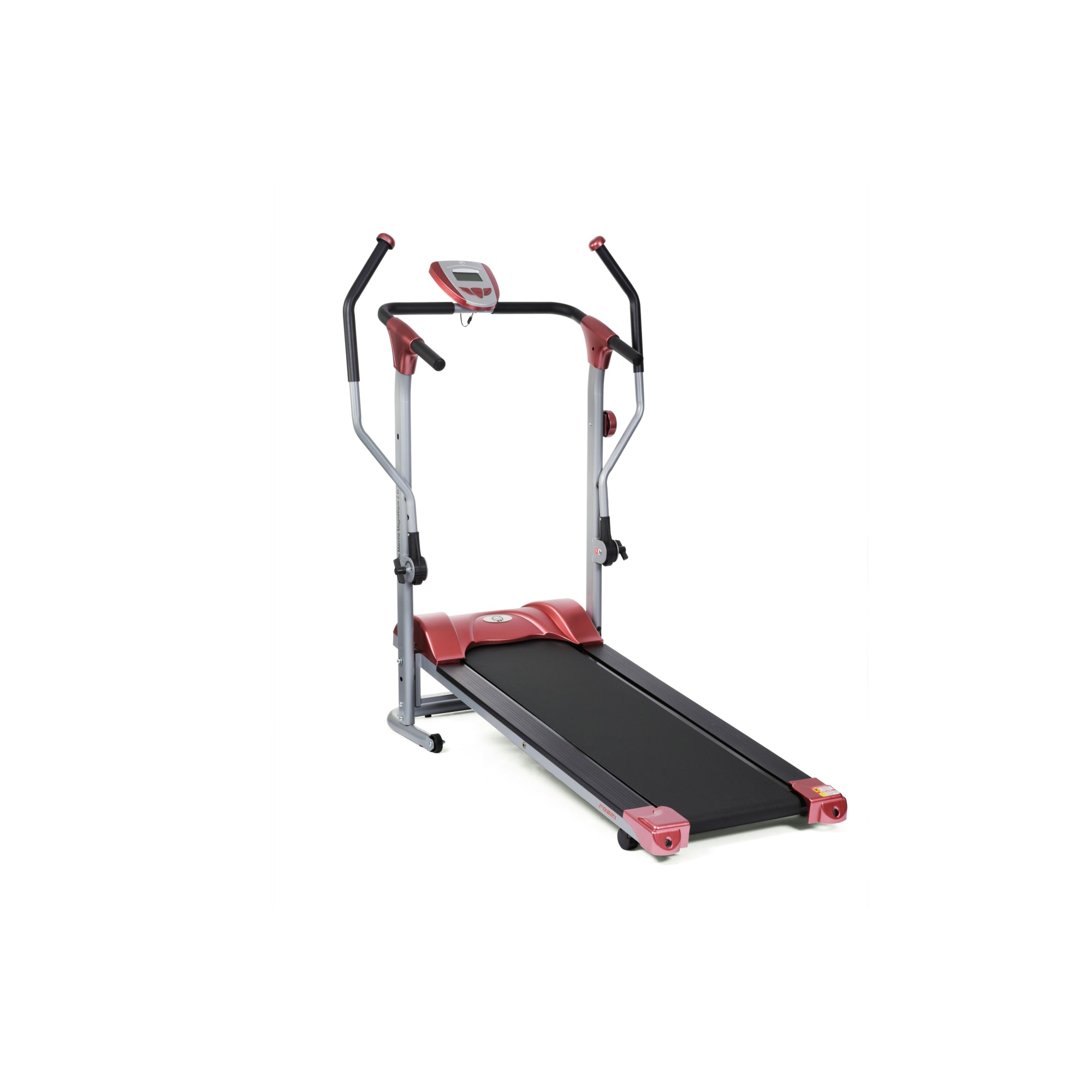 Tapis de marche magnétique pliable avec bras 2 en 1