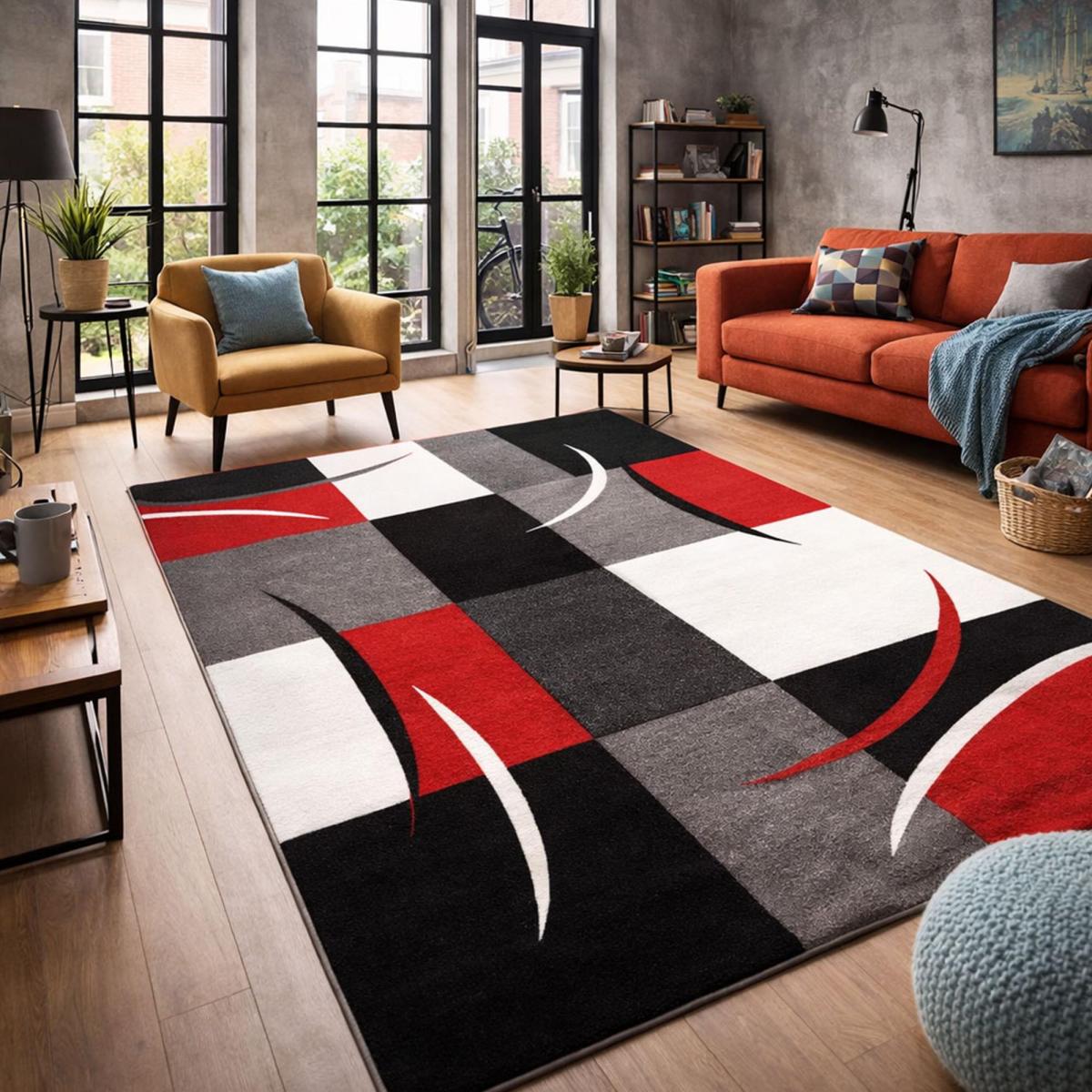 Tapis Tiho, parfaite harmonie entre courbes et angles droits