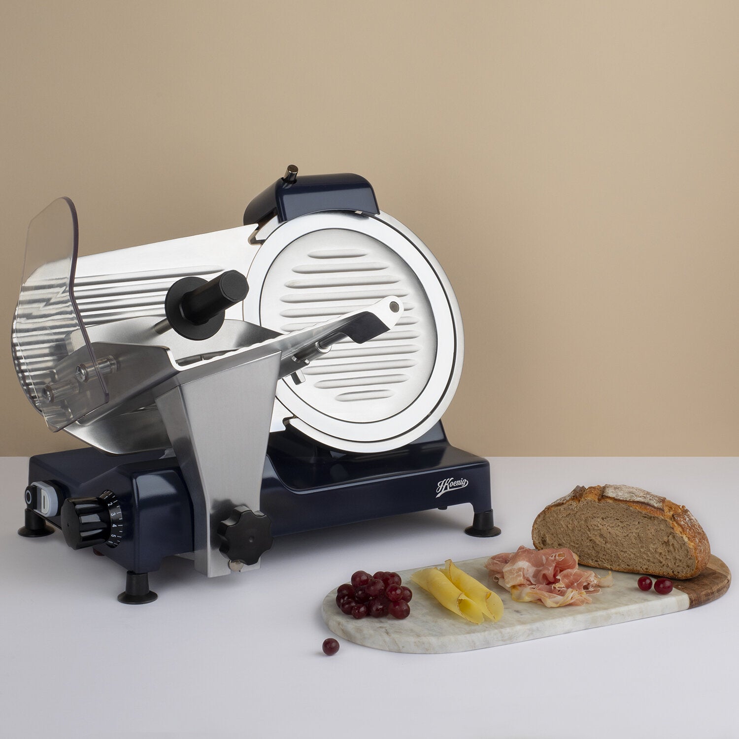 Trancheuse à viande Bleu nuit lame 25 cm