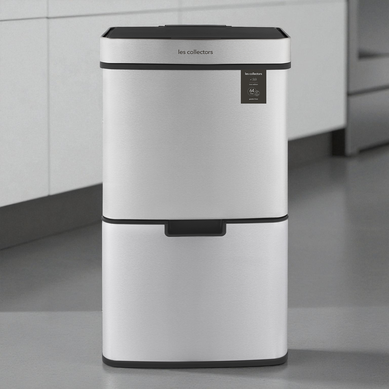 Poubelle de tri 42+11+11L