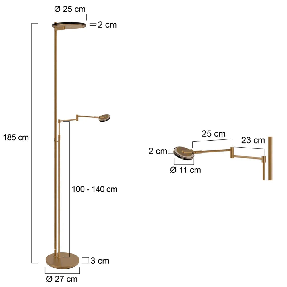 Lampe sur pied bronze - Turound