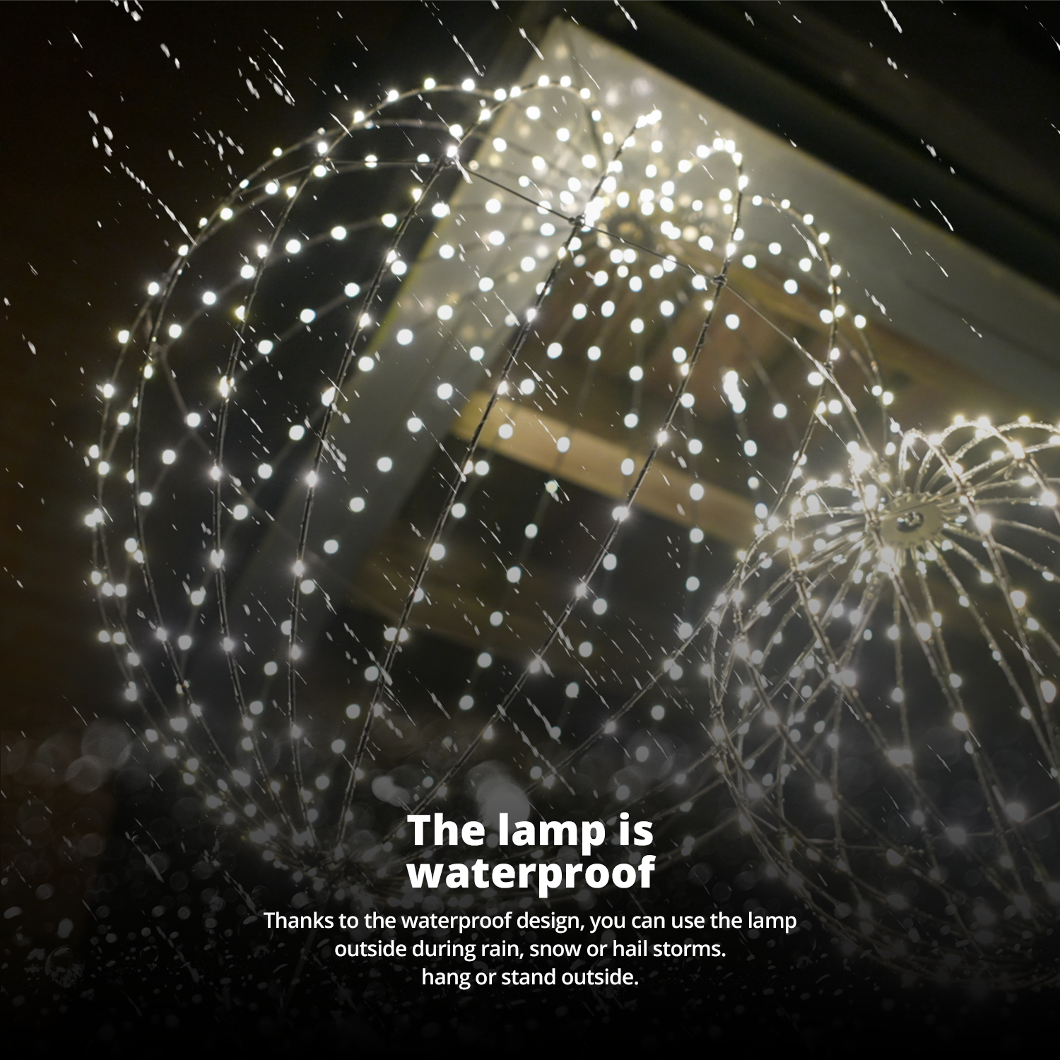 Boule lumineuse intelligente pour intérieur et extérieur - Medium 30cm