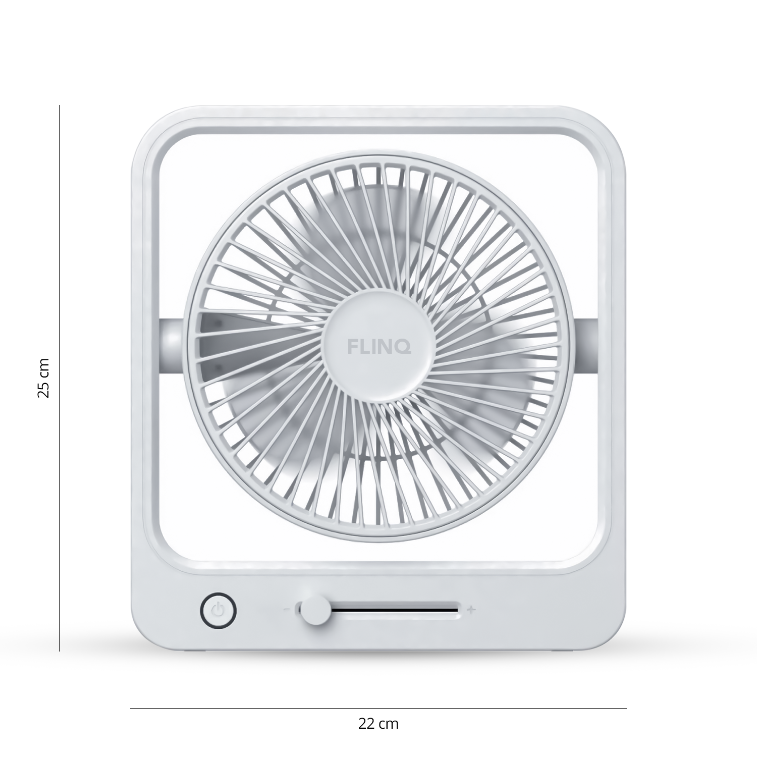 Ventilateur Coolcube blanc sans fil - Rechargeable - Vitesse réglable