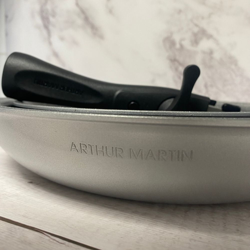 Set de 3 Poêles Tous Feux Silver Arthur Martin 20 - 24 - 28 cm avec une Poignée