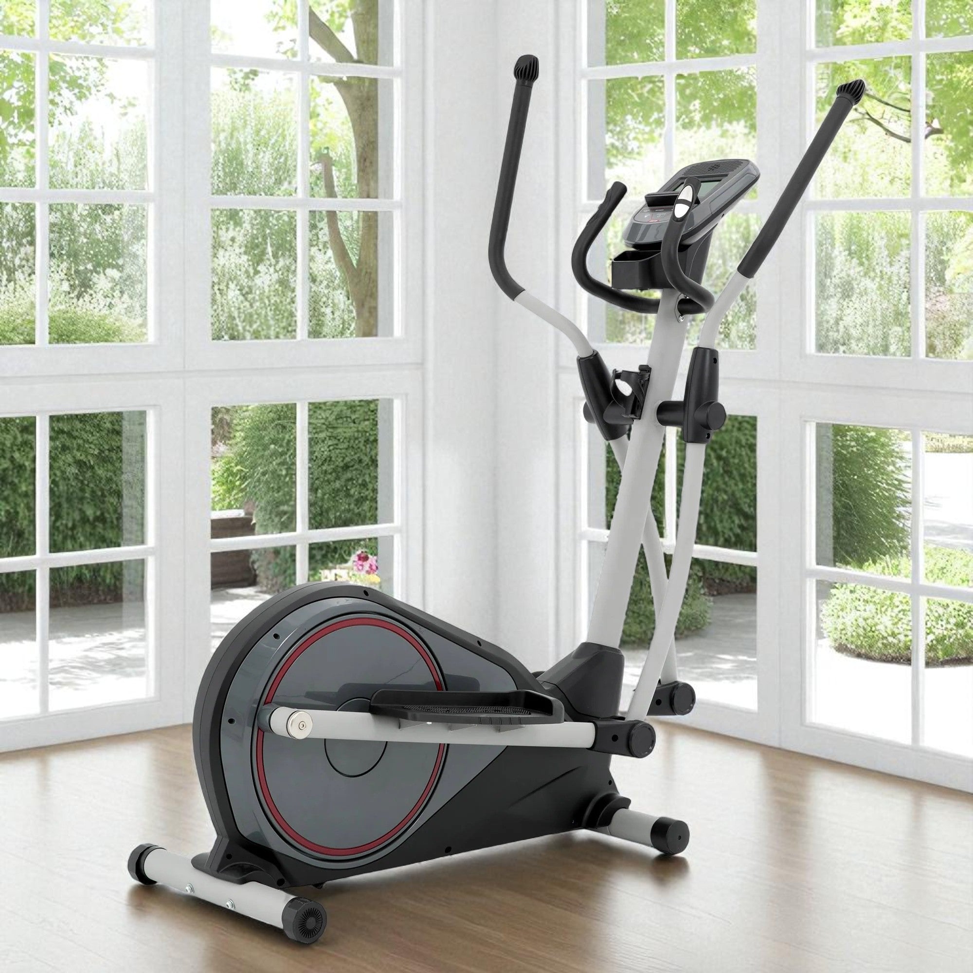 Vélo elliptique d'appartement et de fitness - SPIRIT - Modèle DRE40 - Ecran LCD - 10 programmes