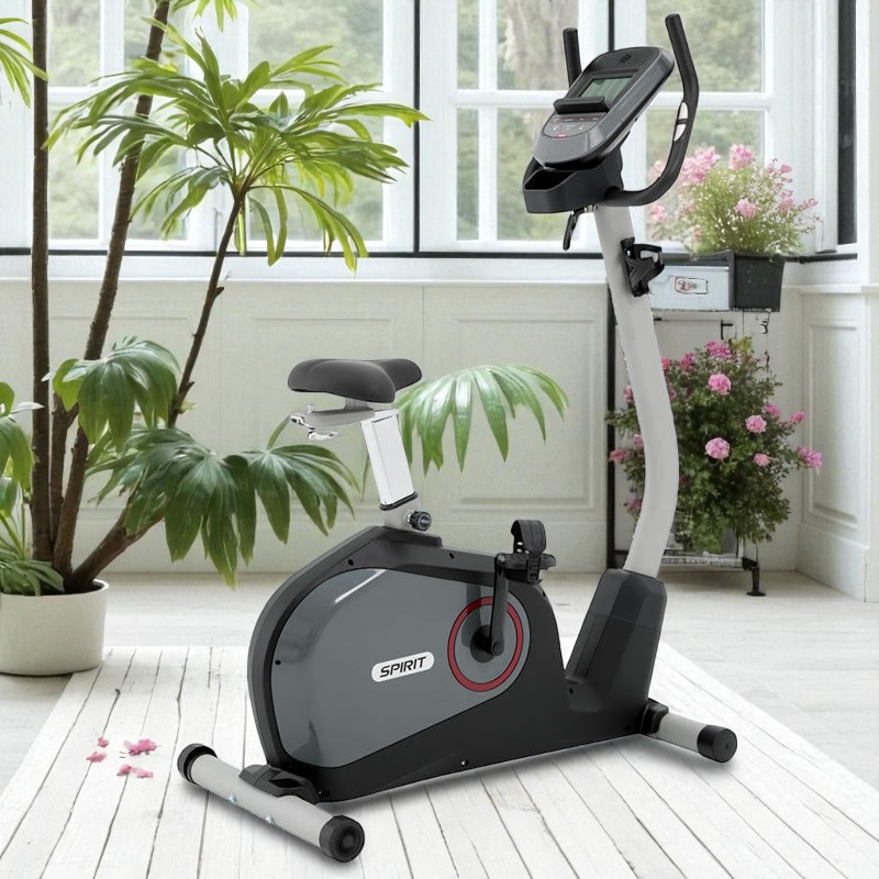 Vélo d'appartement et de fitness - Ergomètre - SPIRIT - Modèle DBU40 - Écran LCD - 10 Programmes