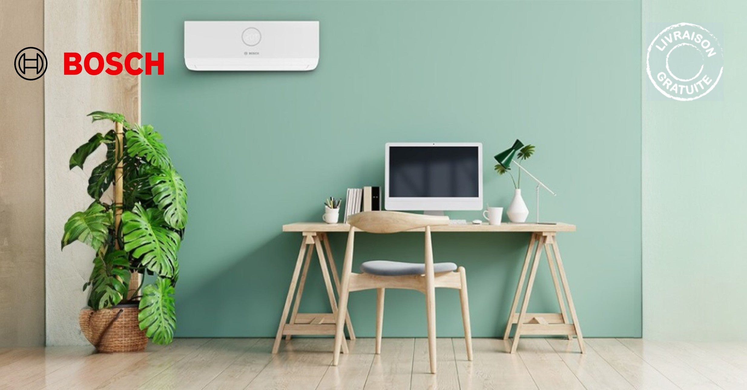 Bosch - Climatiseur réversible mural 24000btu