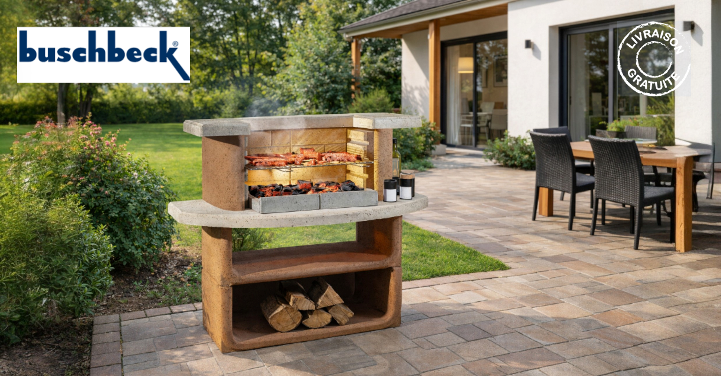 Buschbeck - Barbecues Grillbar en béton