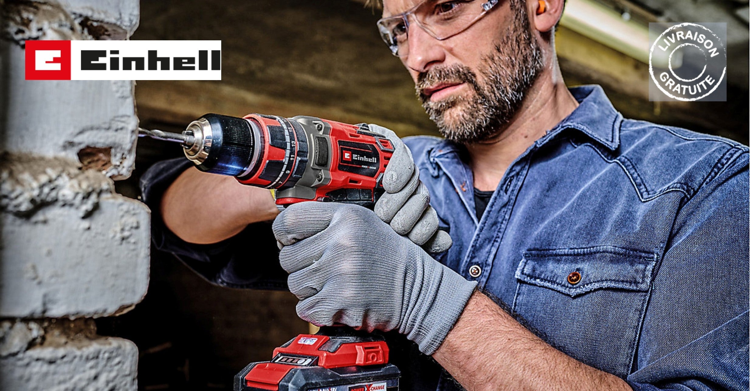 Einhell - Coffret perceuse visseuse