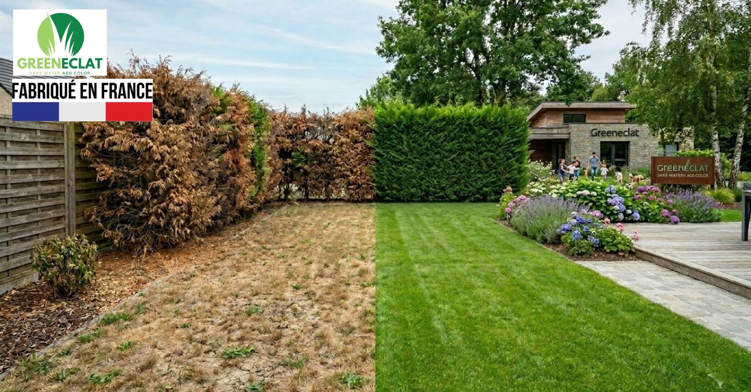 Greeneclat - Teinture organique pour gazon et végétaux