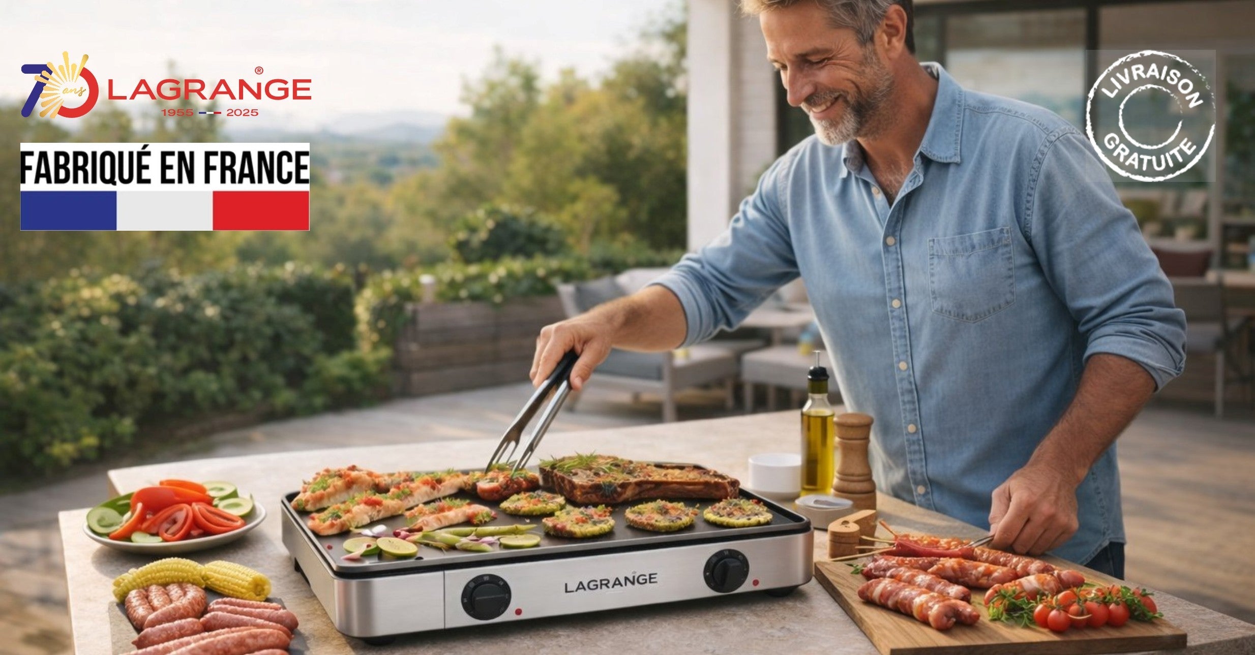 Lagrange - Plancha pro et four à pizza