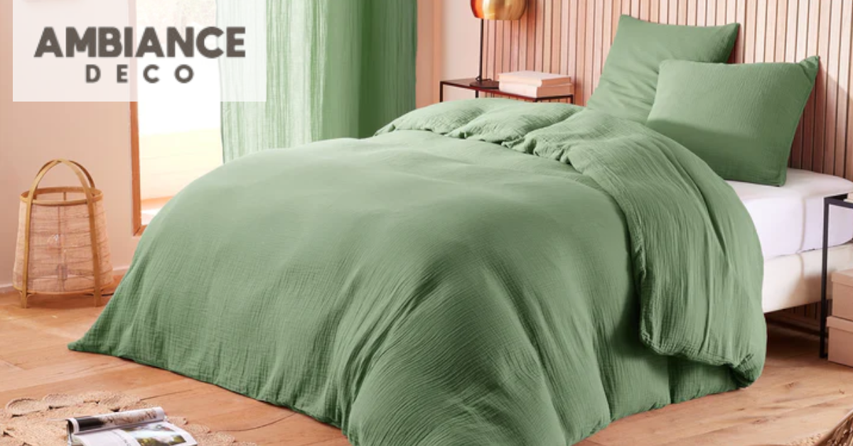 Ambiance Deco - Linge de lit en gaze de coton