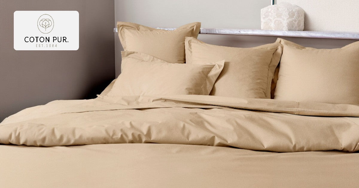 Coton Pur - Parures de couette et Linge de lit 100% Percale