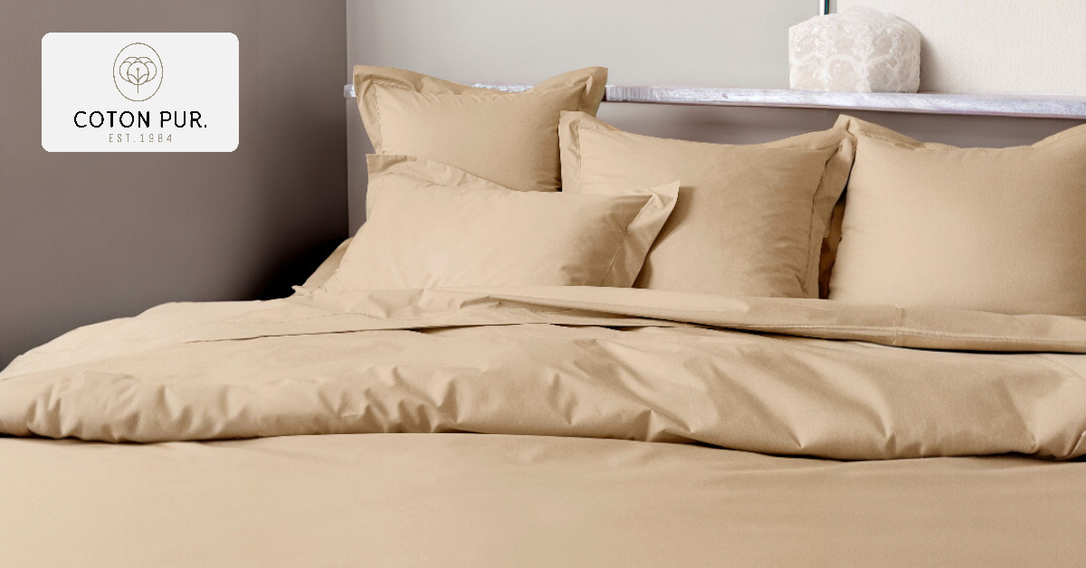 Coton Pur - Parures de couettre et Linge de lit 100% Percale