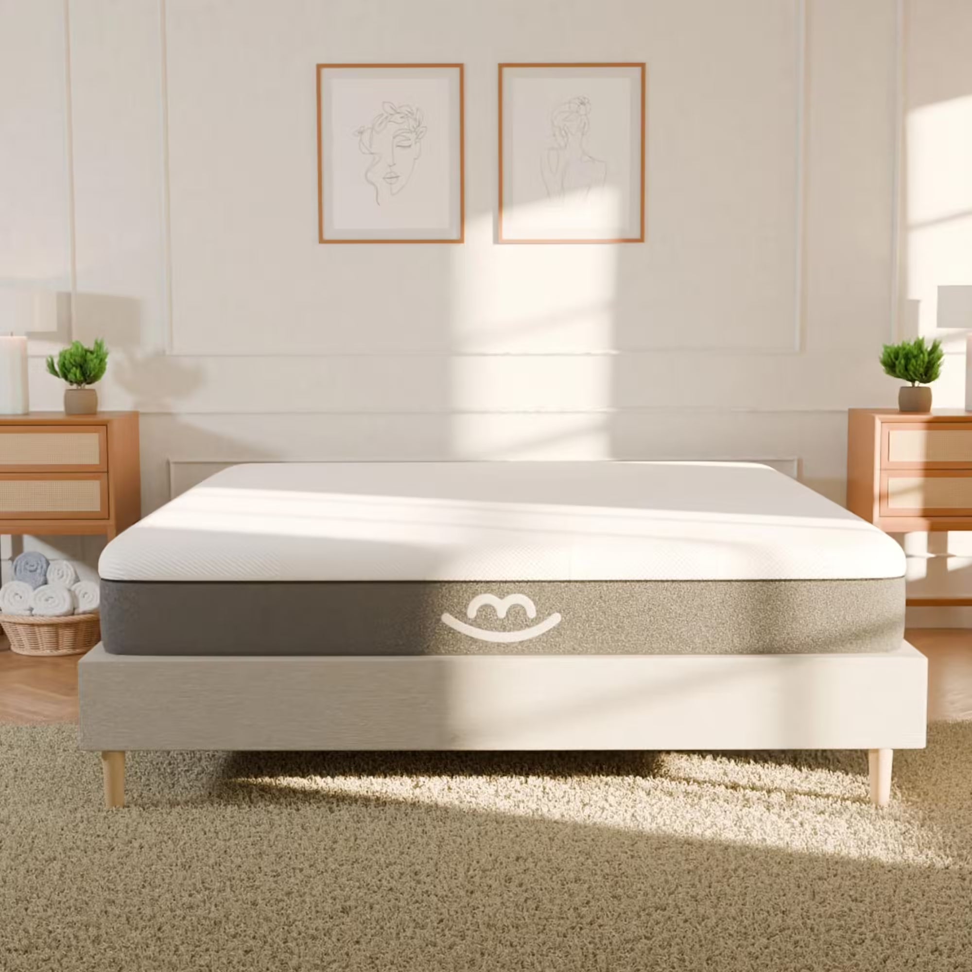 Matelas Latex et Mousse Gaia - Epaisseur 25cm - 2 faces d'accueil - Soutien mi-ferme