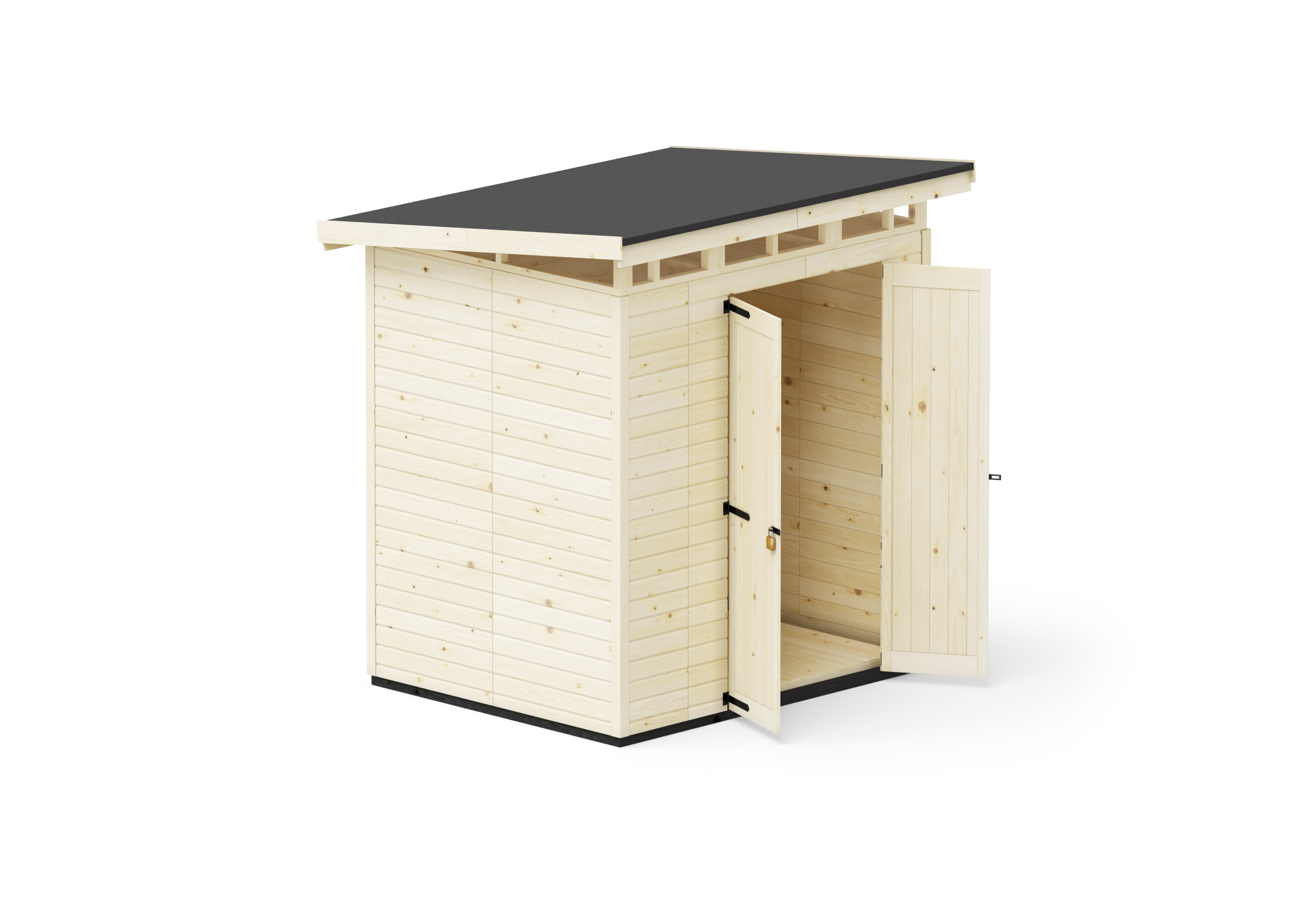 Abri de jardin en bois 203x163 cm Naturel