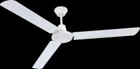 Ventilateur métal blanc et lampe - Ferro