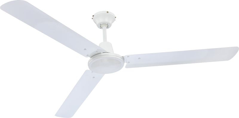 Ventilateur métal blanc et lampe - Ferro
