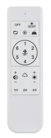 Ventilateur de plafond plastique blanc mat - Carney