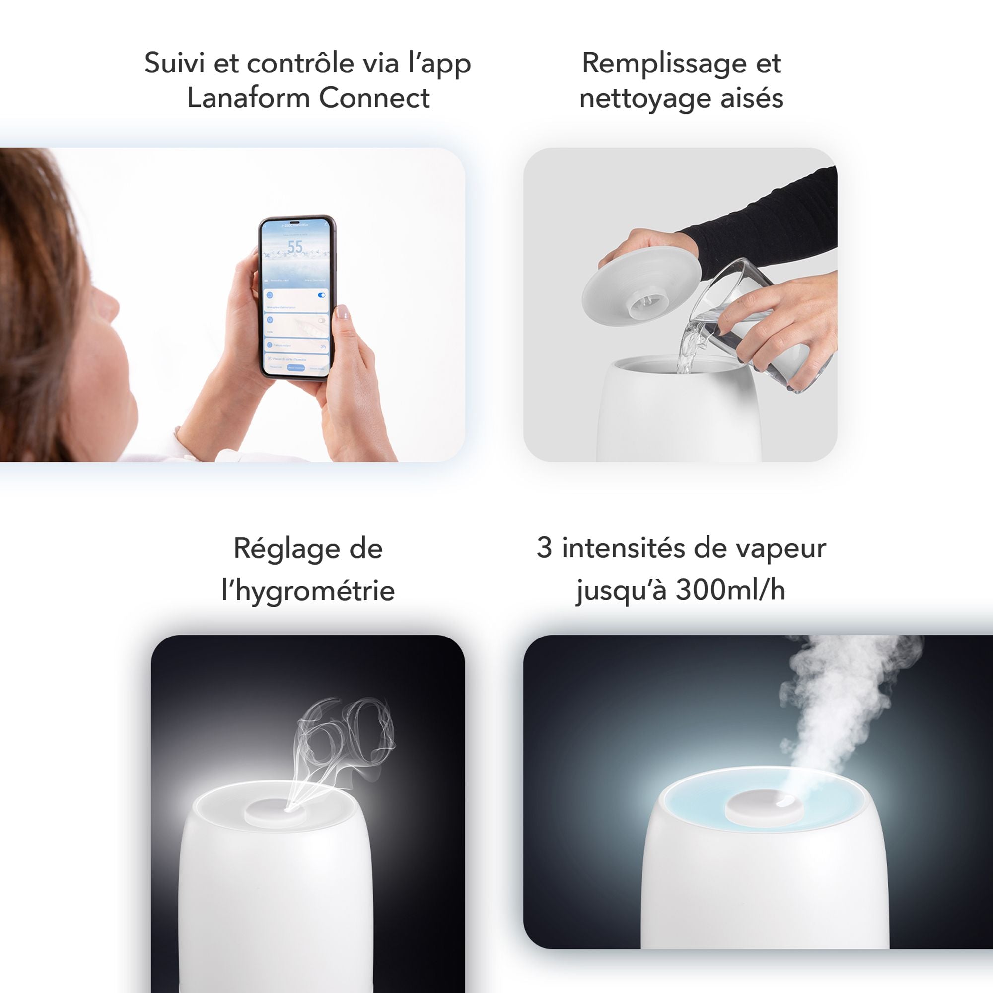Humidificateur d’air intérieur connecté - H200C