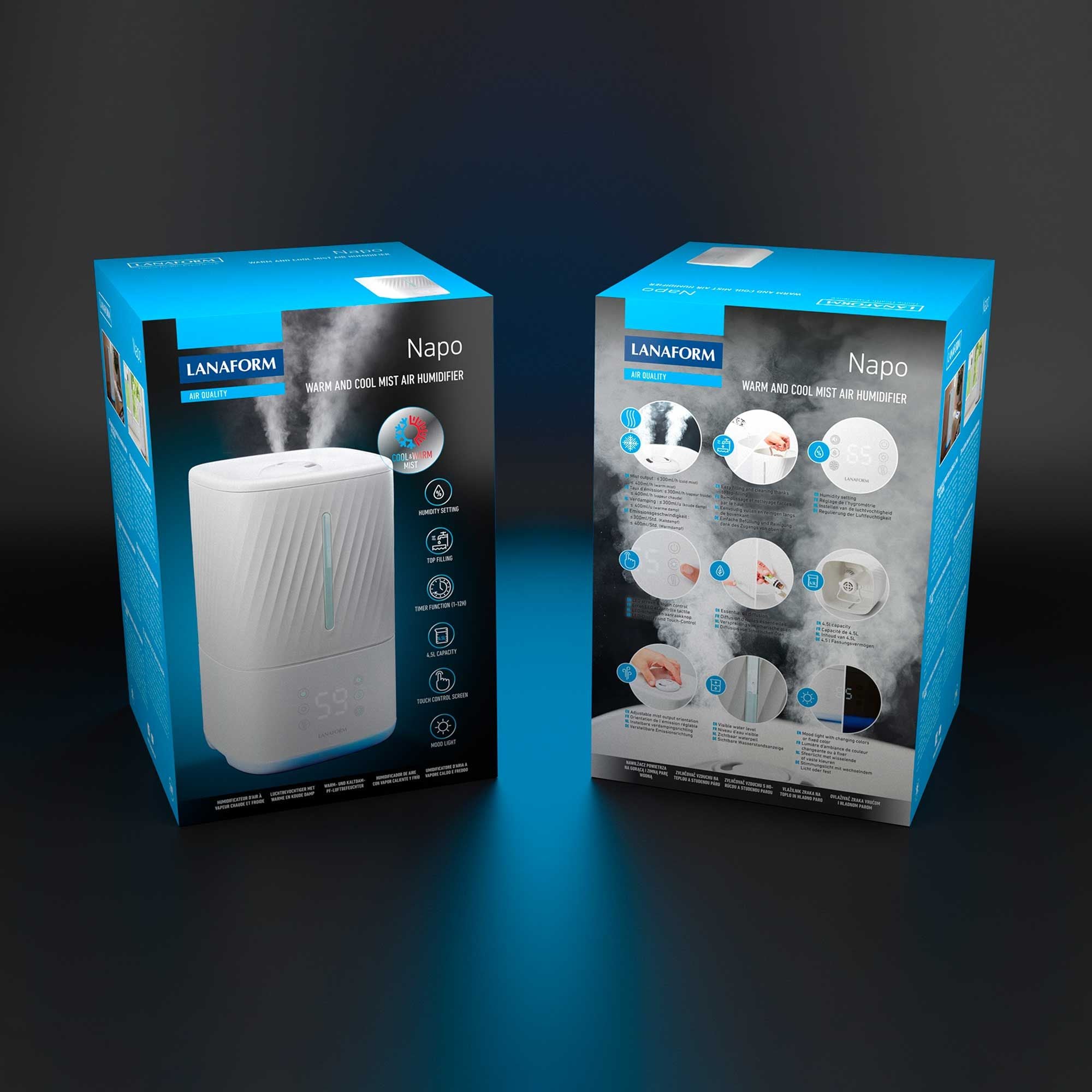 Humidificateur vapeur froide et tiède - Napo