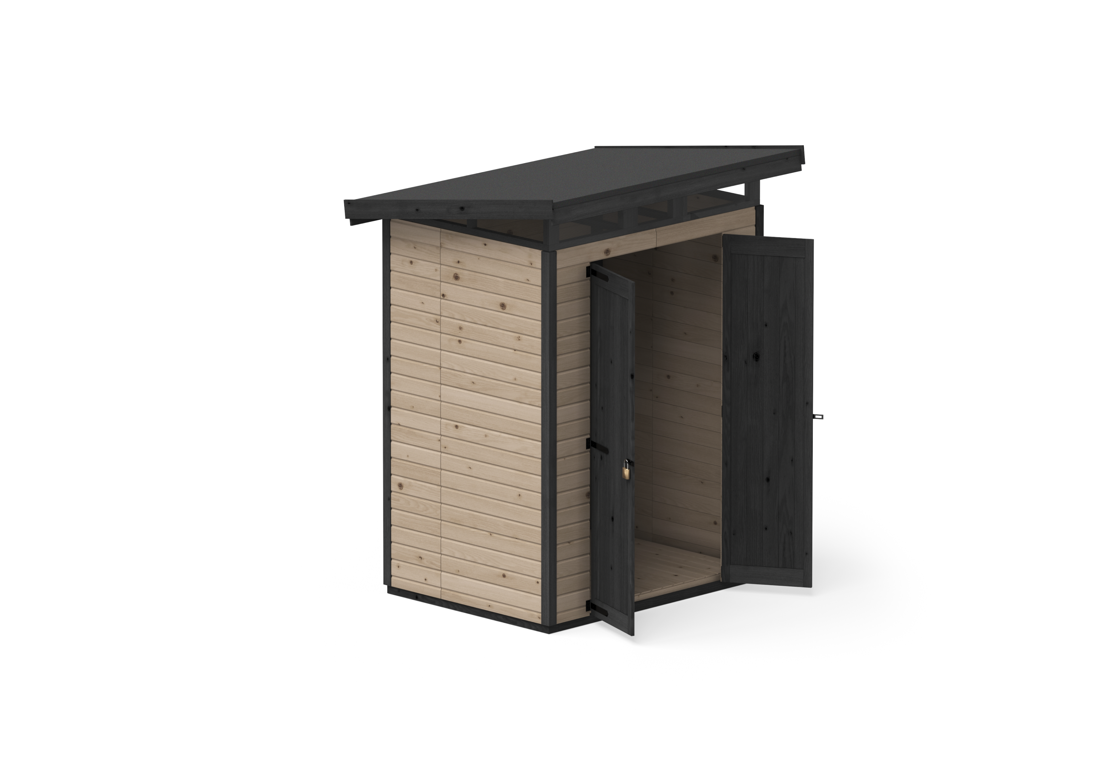 Abri de jardin en bois 163x127 cm Marron