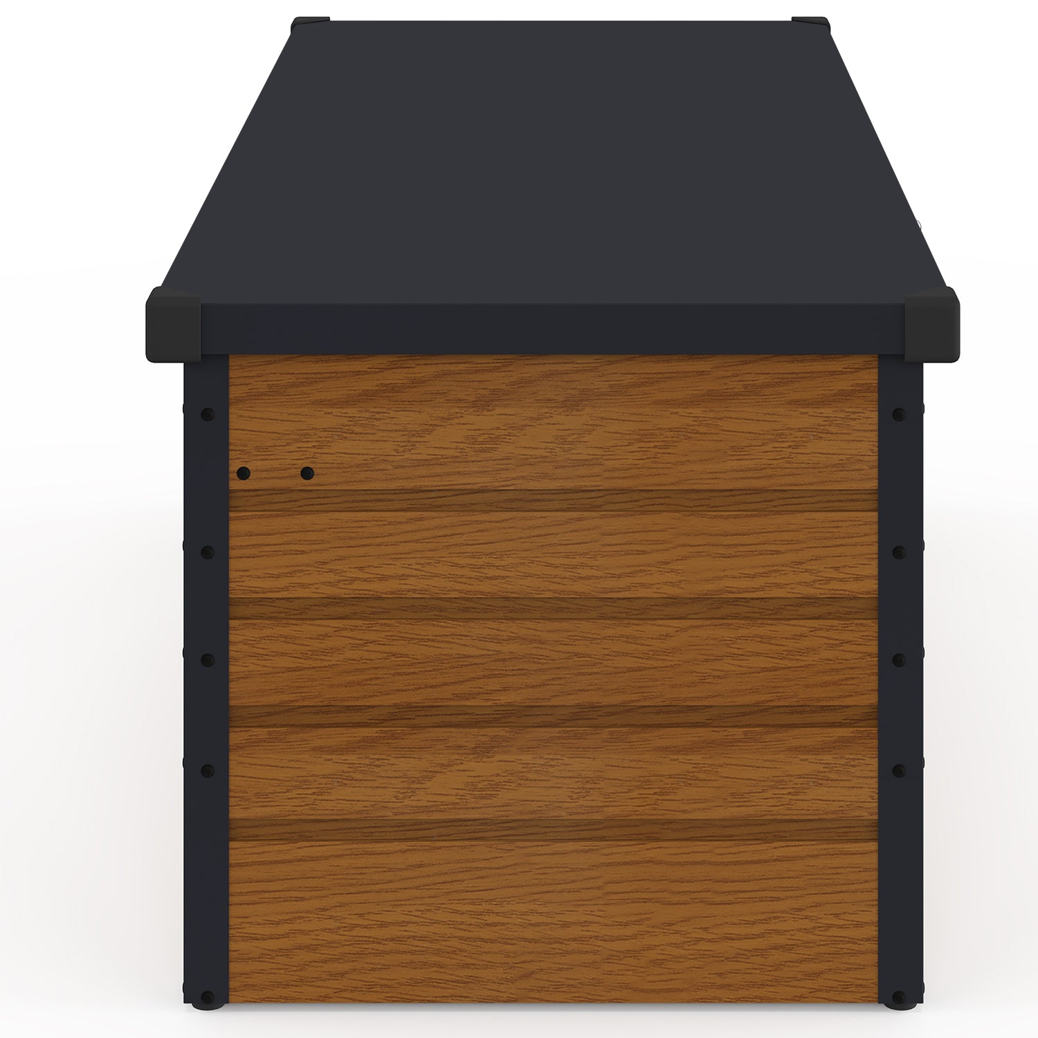 Coffre de jardin métal effet bois 600L