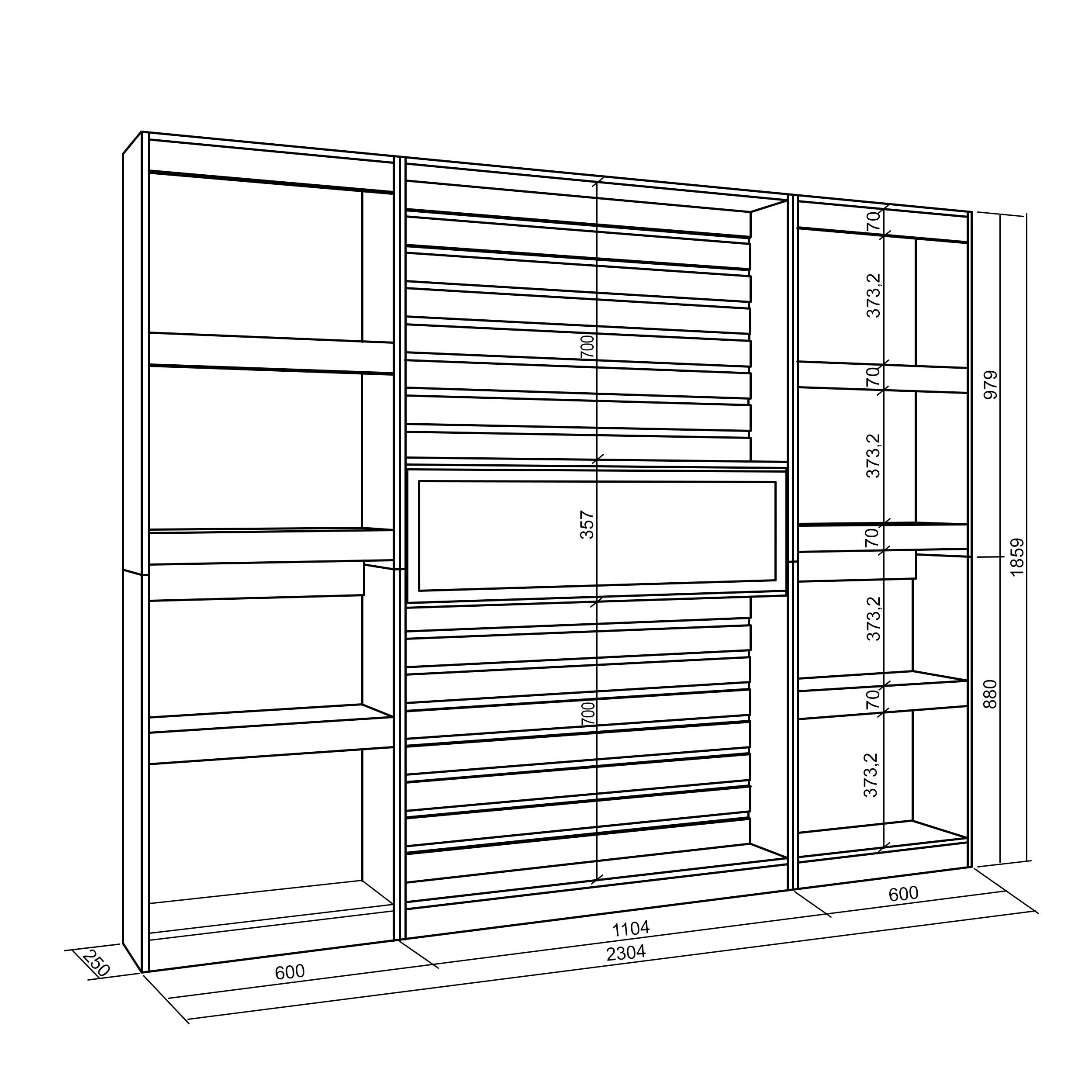 Étagère Bibliothèque, 230x186x25cm, Salon Salle à manger Bureau, Cheminée électrique