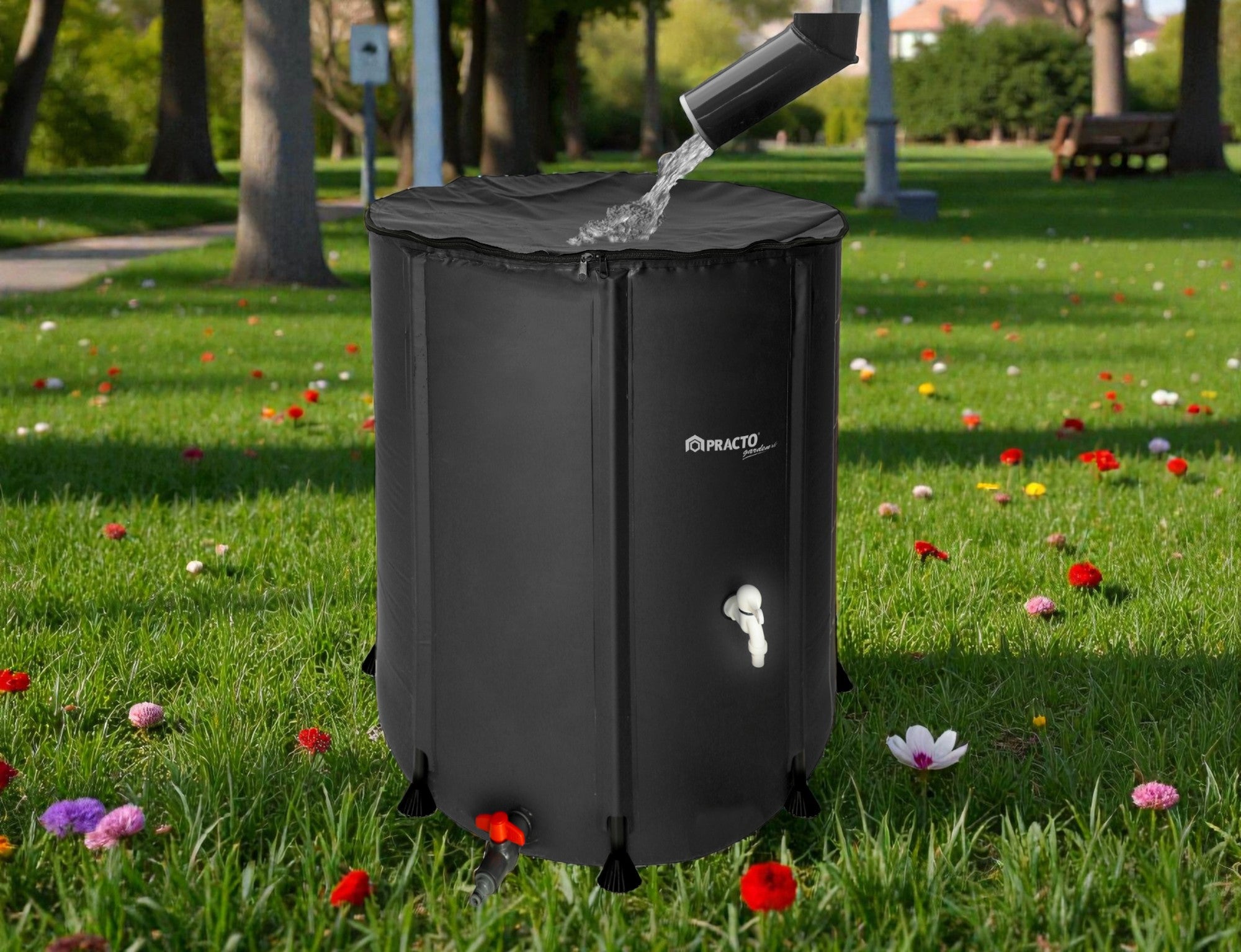 Réservoir d'eau de pluie pliable - 350 L
