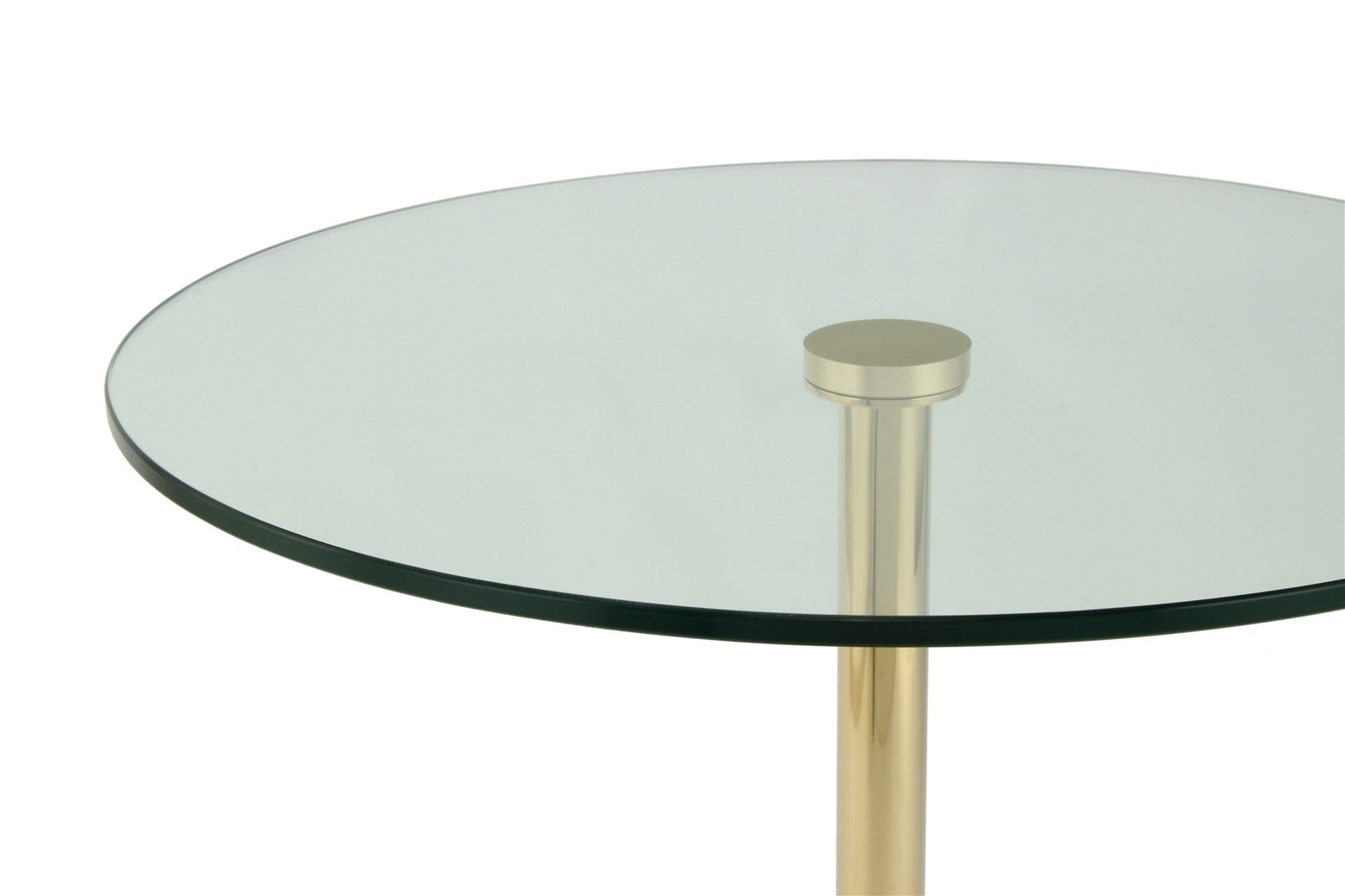 Table d'appoint or blanc - Lana