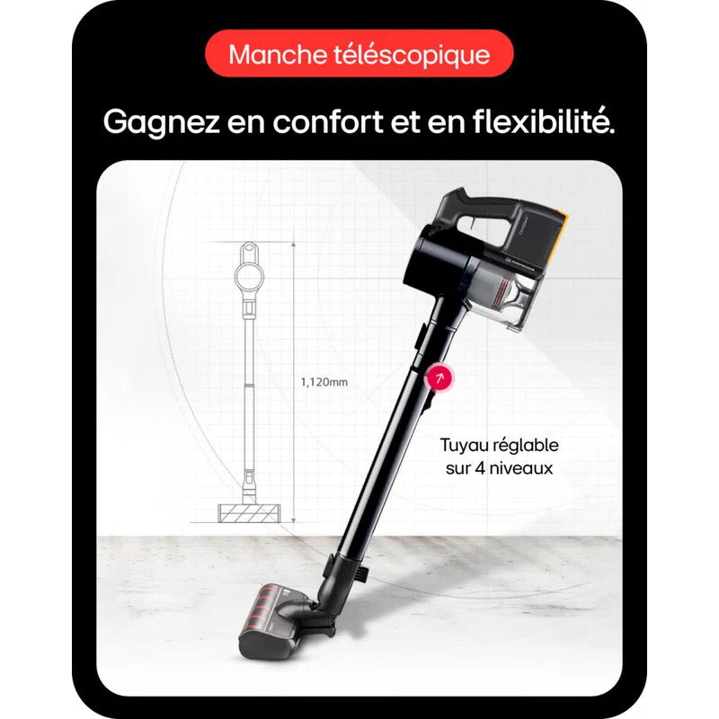 Aspirateur balai LG avec 2 batteries