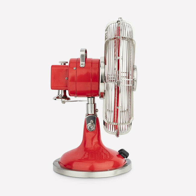 Ventilateur design métal - Rouge