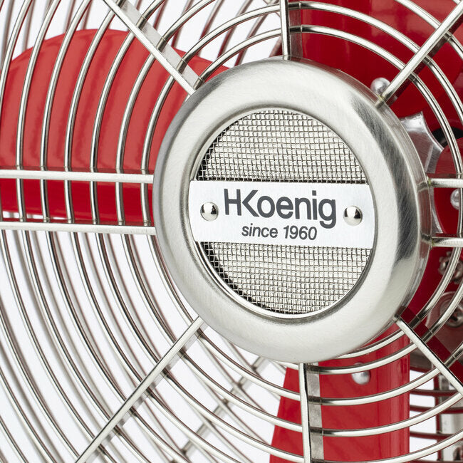 Ventilateur design métal - Rouge