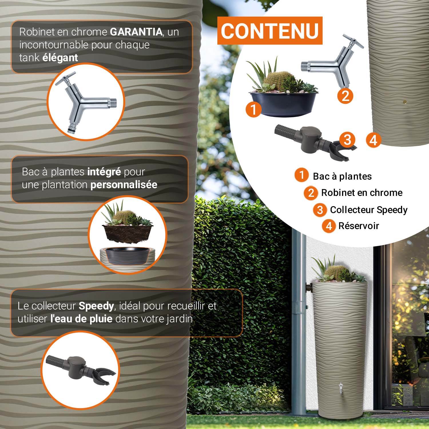 Kit Natura 2en1 350 L, sahara