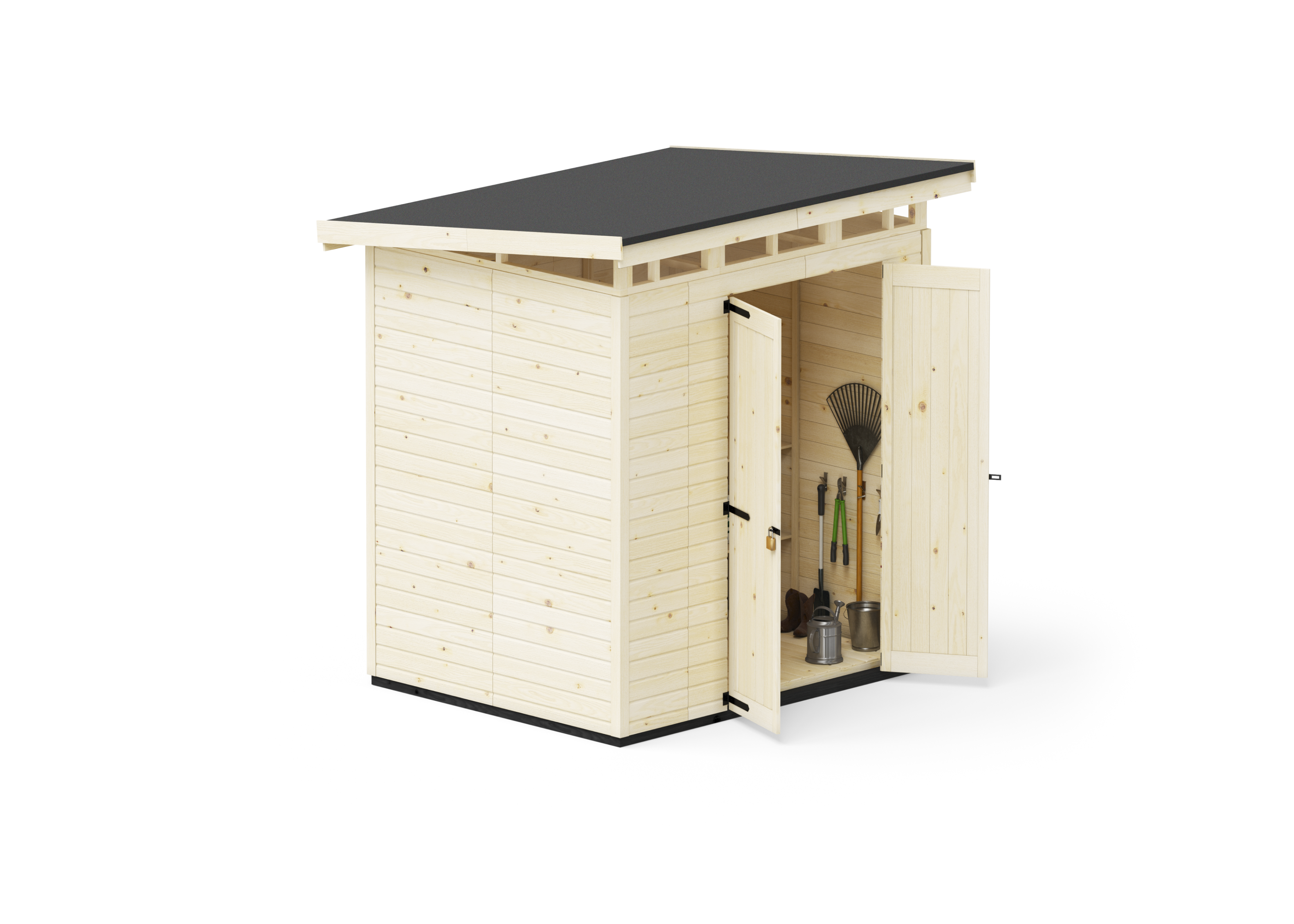 Abri de jardin en bois 203x163 cm Naturel