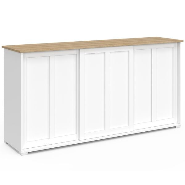 Buffet Jamy 3 portes blanc 160cm
