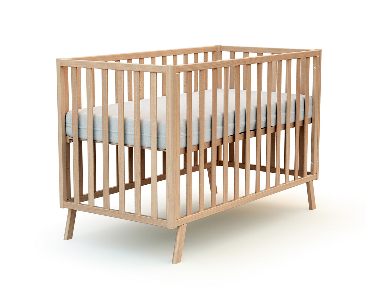 Lit bébé évolutif en bois KASA Hêtre Verni 60 x 120 cm
