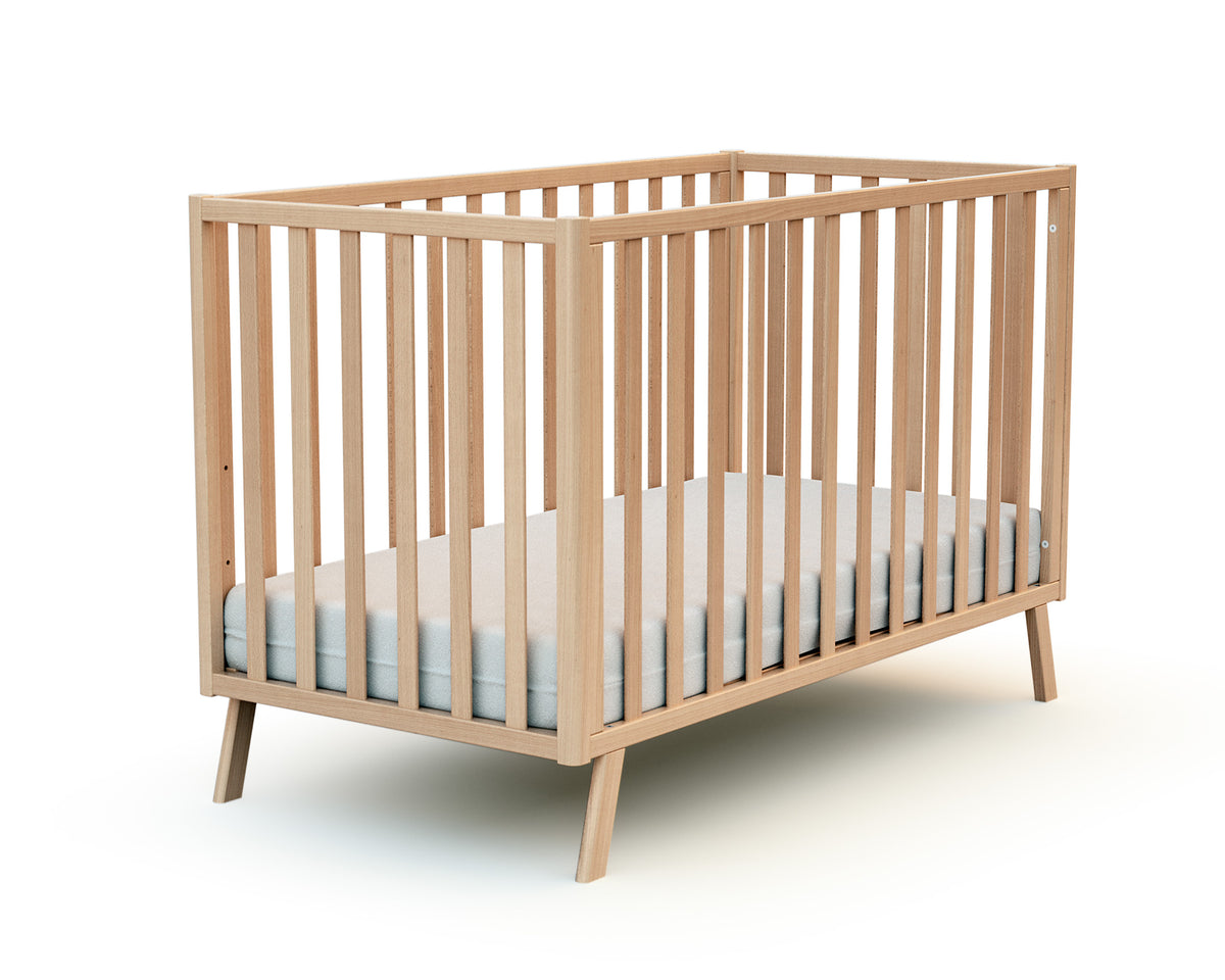 Lit bébé évolutif en bois KASA Hêtre Verni 60 x 120 cm