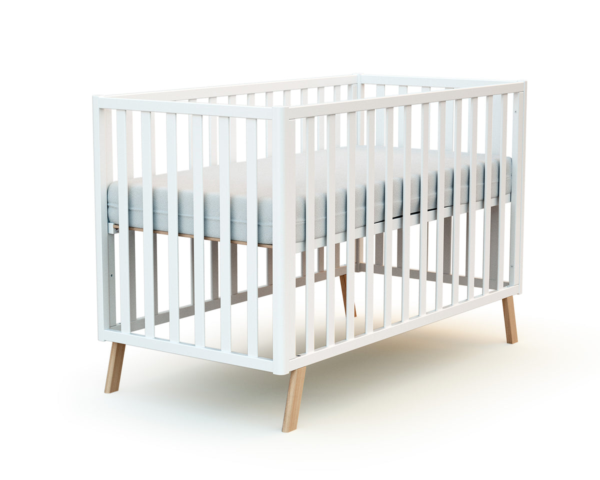 Lit bébé évolutif en bois KASA Blanc 60 x 120 cm