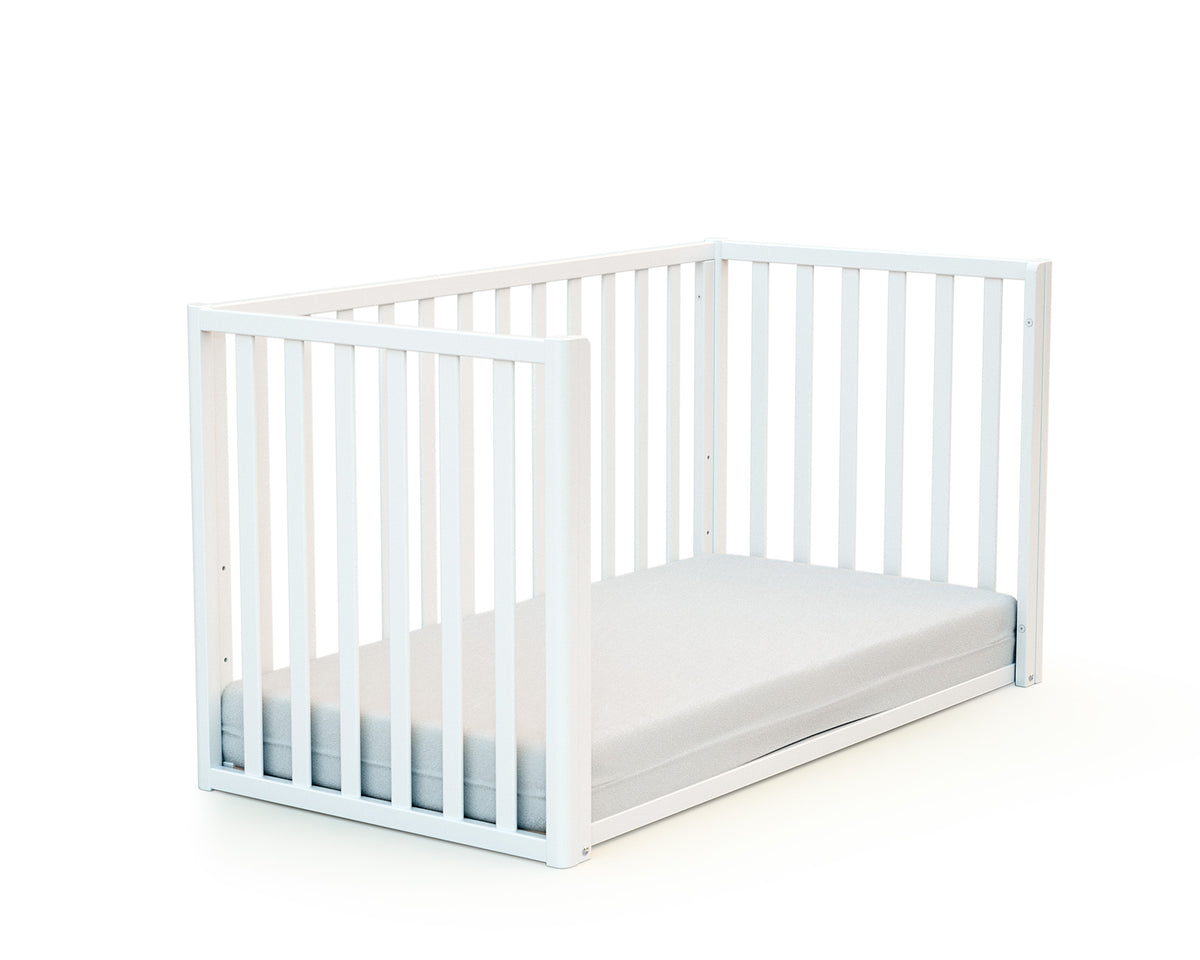 Lit bébé évolutif en bois KASA Blanc 60 x 120 cm