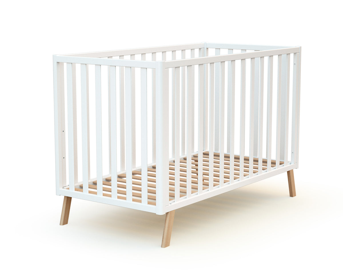 Lit bébé évolutif en bois KASA Blanc 60 x 120 cm