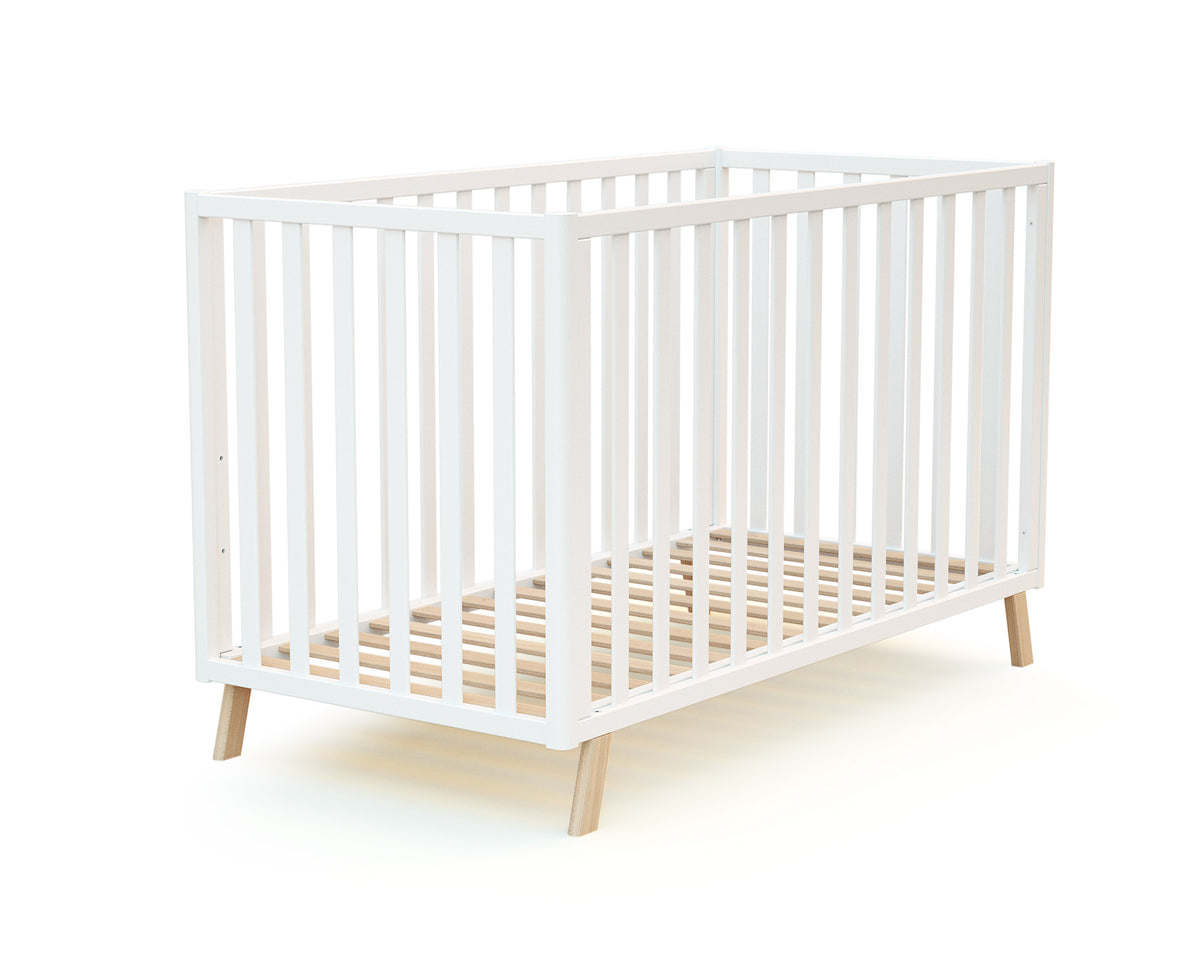 Lit bébé évolutif en bois KASA Blanc 60 x 120 cm