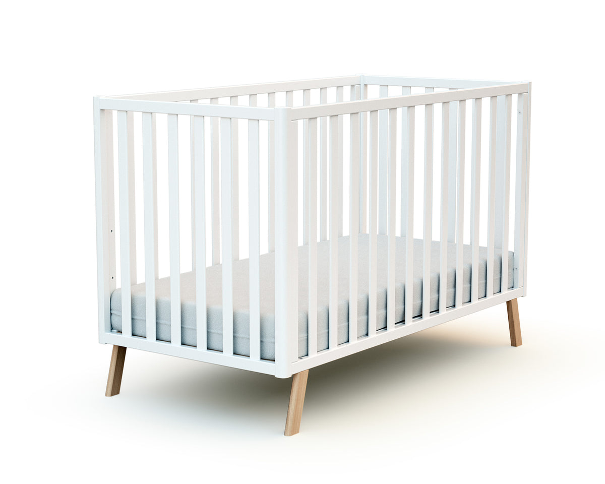 Lit bébé évolutif en bois KASA Blanc 60 x 120 cm