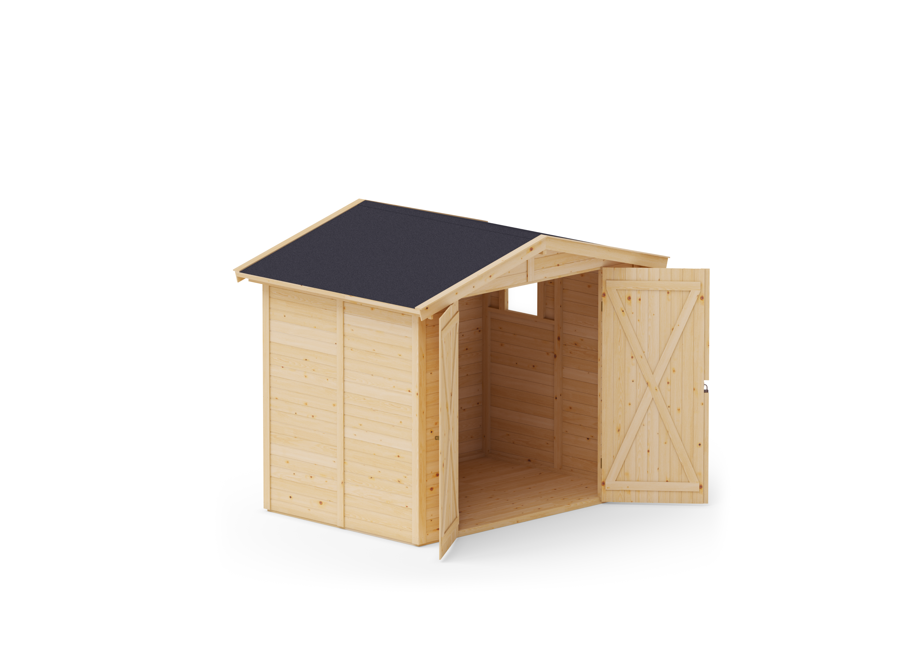 Abri de jardin en bois 240x170 cm Naturel