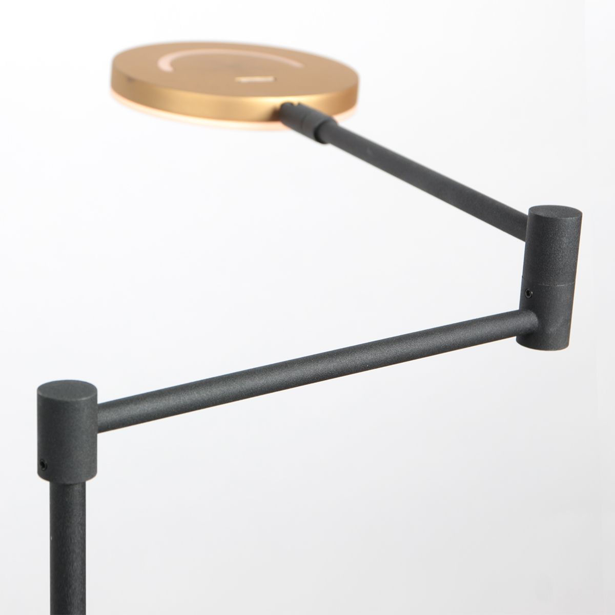 Lampadaire noir & bronze rechargeable - Soleil