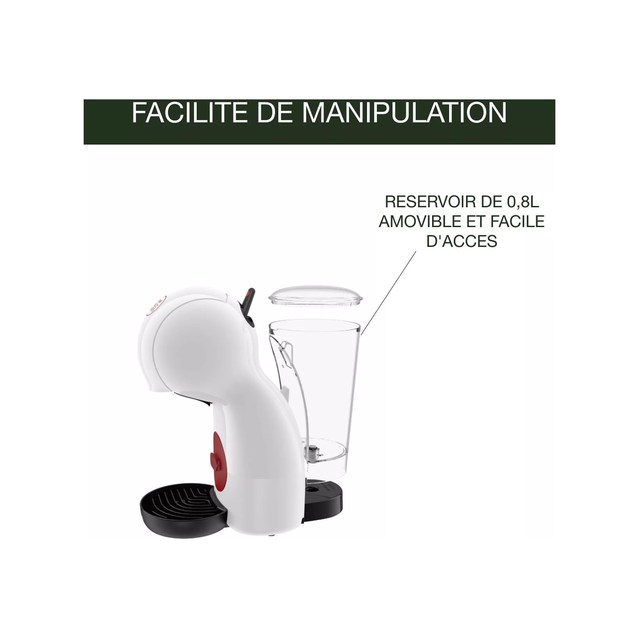 Cafetière DOLCE GUSTO KRUPS Piccolo XS Blanc