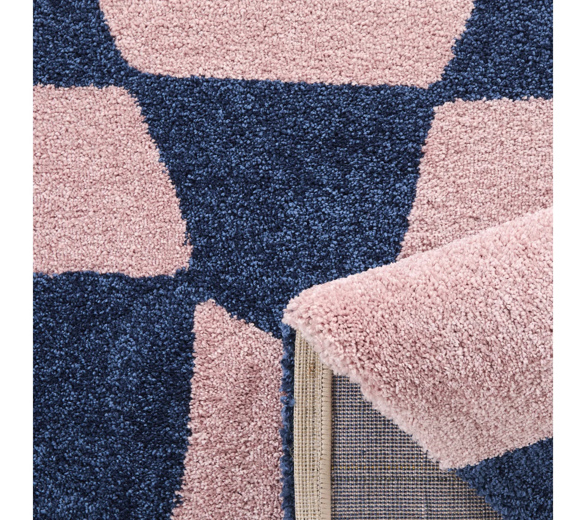 Tapis intérieur à poils longs - Groovy - Bleu